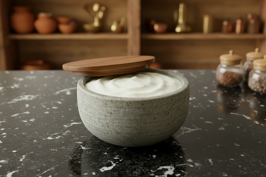 SERVING BOWLI 750 ML WITH WOODEN LID