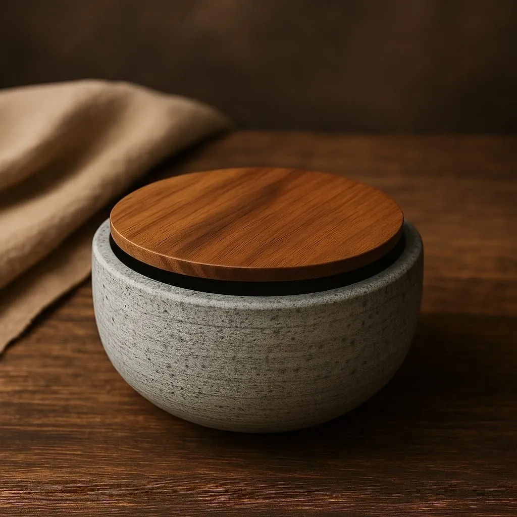 SERVING BOWLI 750 ML WITH WOODEN LID